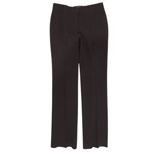 ETRO Chocolate Brown Bootcut Flat Front Stretch Wool Dress Pants 42 US 6